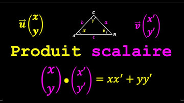 Produit scalaire dans le plan - comprendre et calculer le produit scalaire
