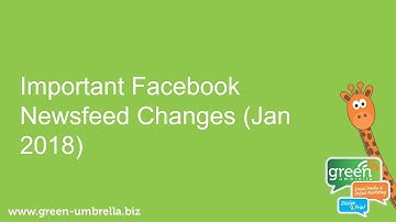 Urgent: Facebook Newsfeed Changes for Business Pages (Jan 2018)