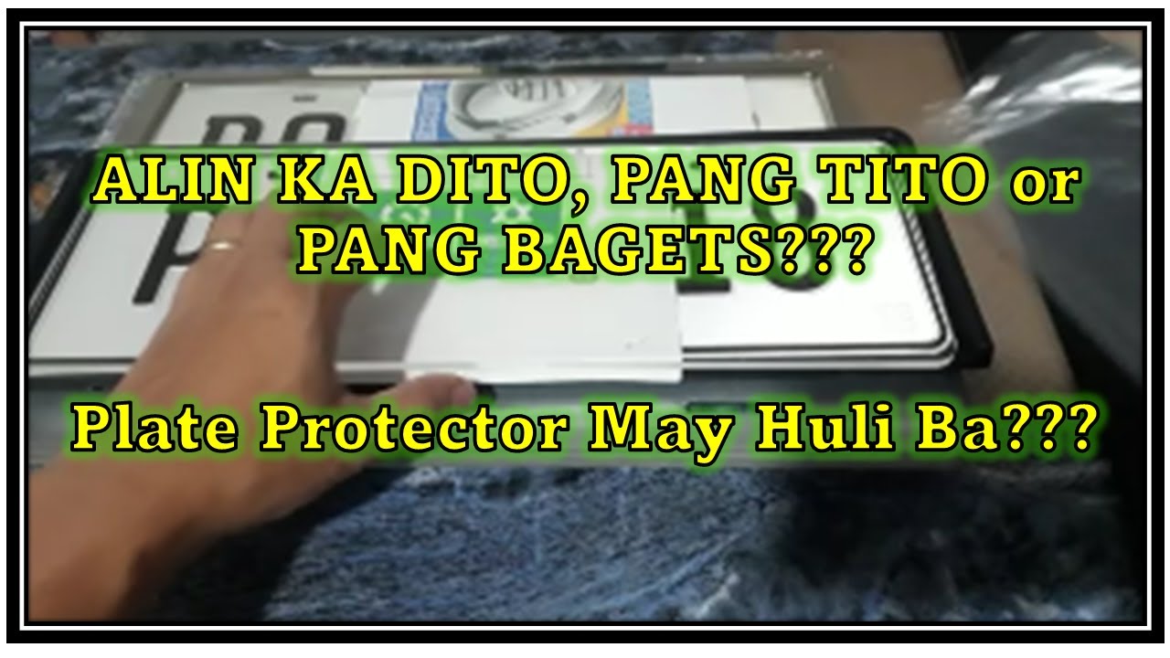 Protection para sa Plate Number I D3 Plate Protector/Deflector for Altis