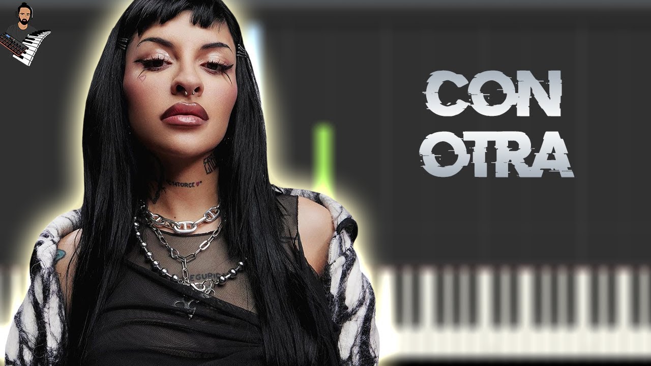 Cazzu - CON OTRA | Instrumental Piano Tutorial / Partitura / Karaoke ...