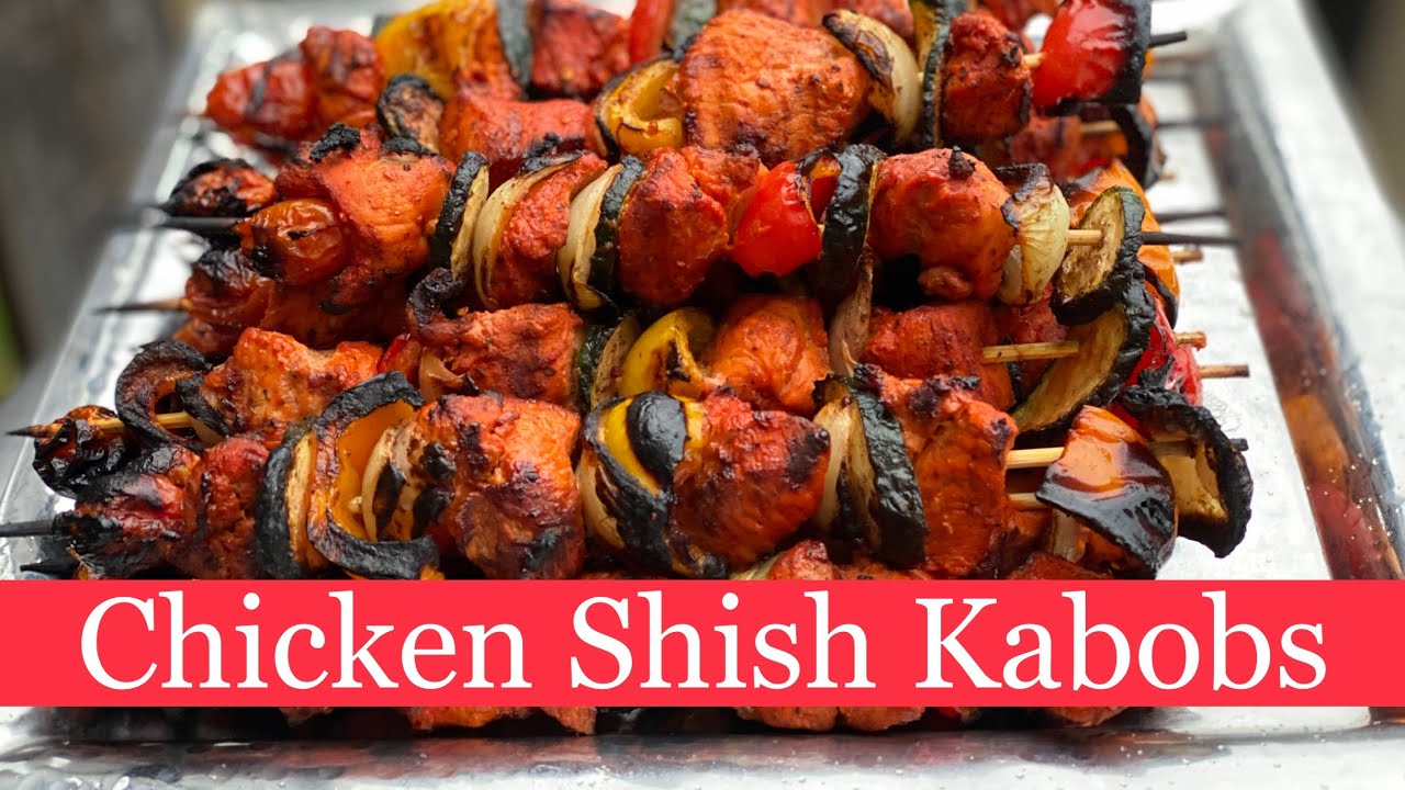 Chicken Shish Kabobs Chicken Skewers Oven/BBQ/Air Fryer CWS YouTube