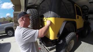 LED Tail Light Install 2000 Jeep TJ - YouTube