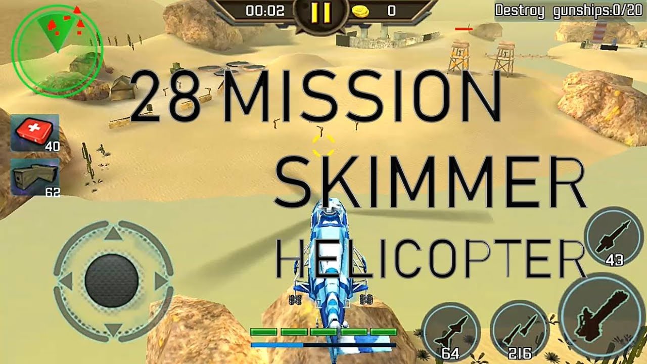 Gunship Strike 3D Air Defense Skimmer Helicopter