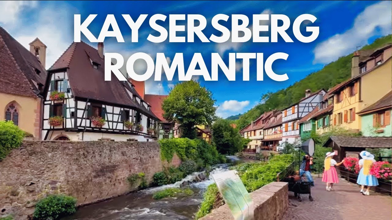 KAYSERSBERG ALSACE – Medieval Fairytale Village | Calm Walking Tour Through Old Streets 4K 