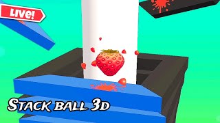 Cleared All Level In Stack Ball 🎯 #shorts #youtubeshorts #gaming Stack Ball Live😈