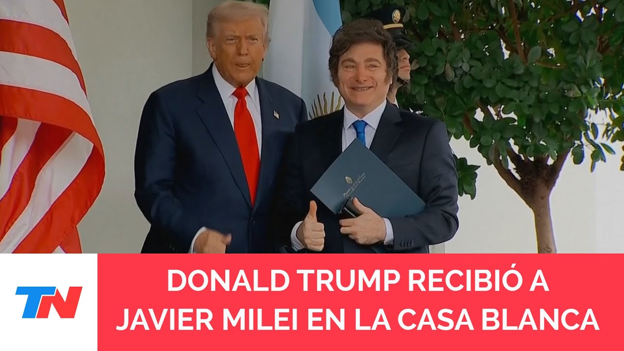 Milei llegó a la Casa Blanca para reunirse con Trump y definir detalles ...