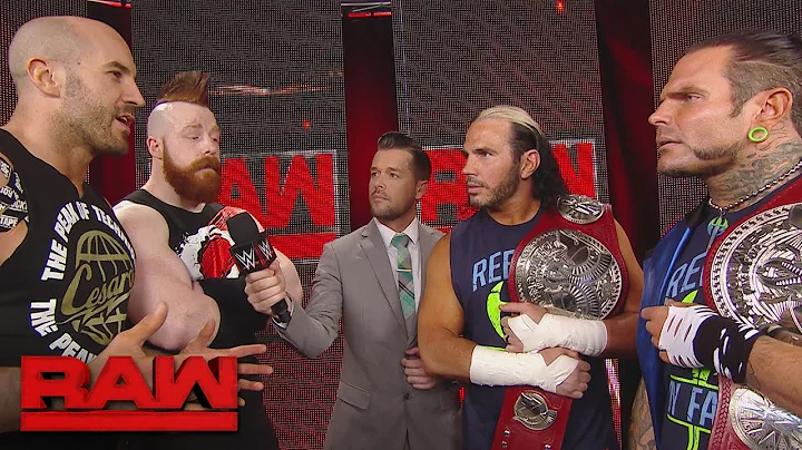 Cesaro & Sheamus welcome The Hardy Boyz to Team Re...