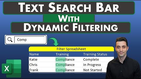 Excel Tips - Text Search Box | Dynamic Filtering | One or Multiple Columns