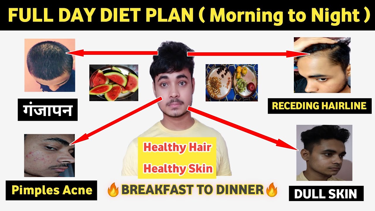 Full Day Diet Plan For Healthy Hair And Skin | Diet For Hair Growth | Diet  For Clear Glowing Skin 🔥 - YouTube