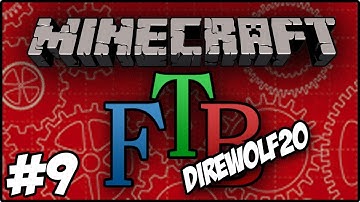 Minecraft: DireWolf20 Feed The Beast - Frame Motor Elevator #9