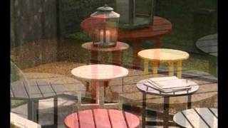 Polywood® Curveback Adirondack Chair & Ottoman 2pc Set - Product Review Video
