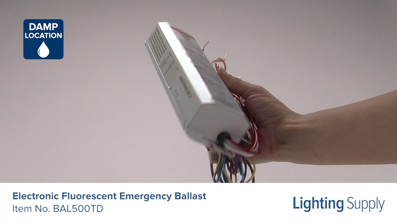 Electronic Fluorescent Emergency Ballast (BAL500TD) - YouTube