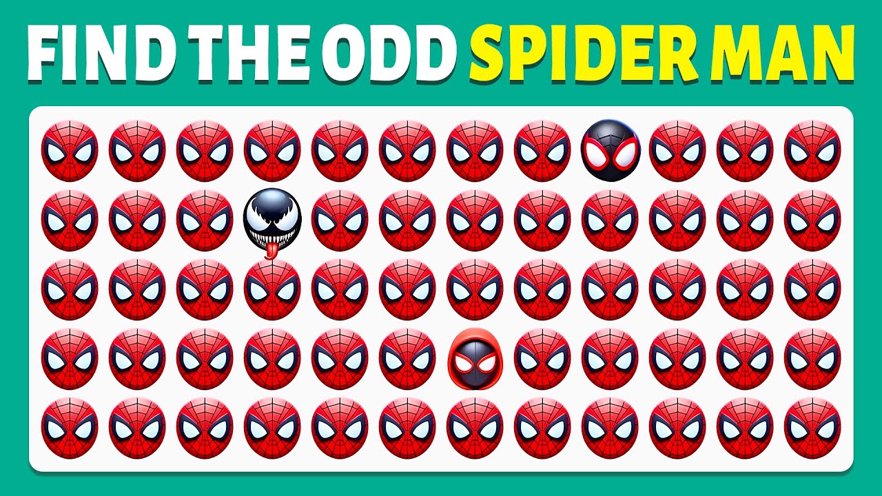 Find the ODD Spider Man – Marvel Spider Man 2 Game Edition Quiz! Cow Quiz