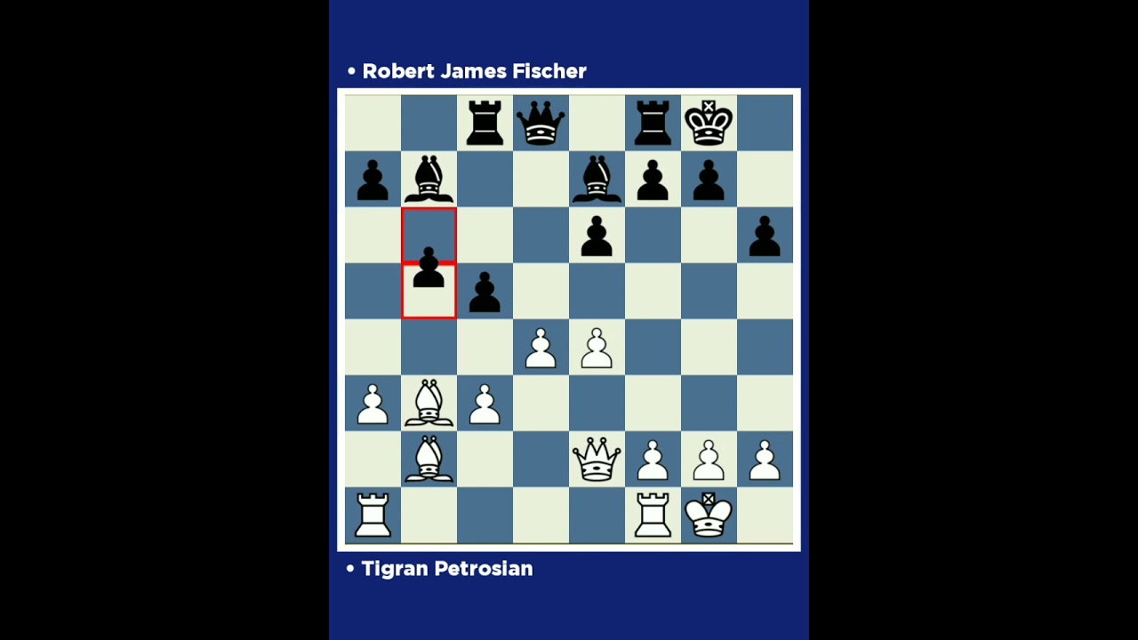 Tigran Petrosian vs Robert James Fischer □ Ch world Match (cand.fin) 1971, Buenos Aires (Argentina).