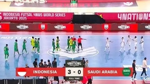 Indonesia 3 - 0 Saudi Arabia Indonesia Futsal 4Nations world Series 2025 #timnasfutsal #saudiarabia