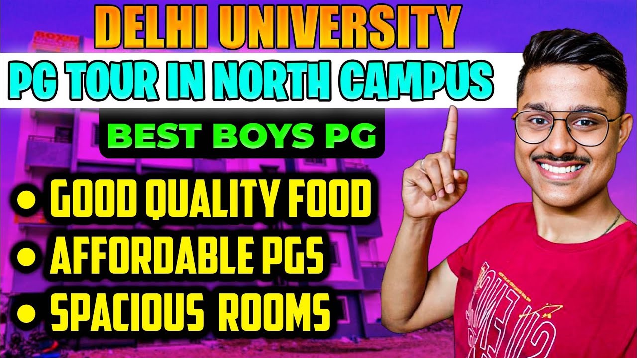PG Tour With Me In North Campus Delhi University | Best Boys PG/Hostel ...