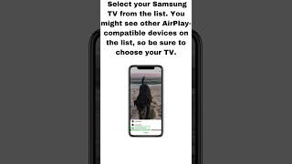 How to Use Apple AirPlay on Samsung TV #shorts #shortvideo