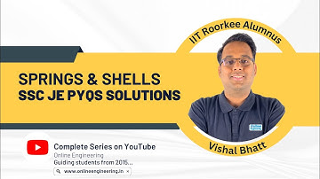 12. Springs || Strength of Materials || SSC JE PYQs || Vishal Bhatt Sir #sscje2023