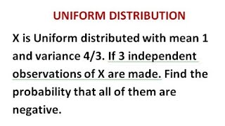Uniform Distribution - Related Problem