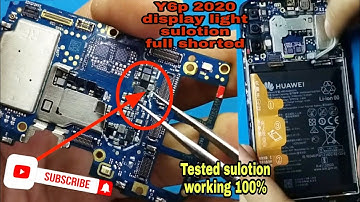 Huawei Y6p 2020 Light Problem || Full Shorted Issue From Water Damage  Fix 100% Sulotion !!