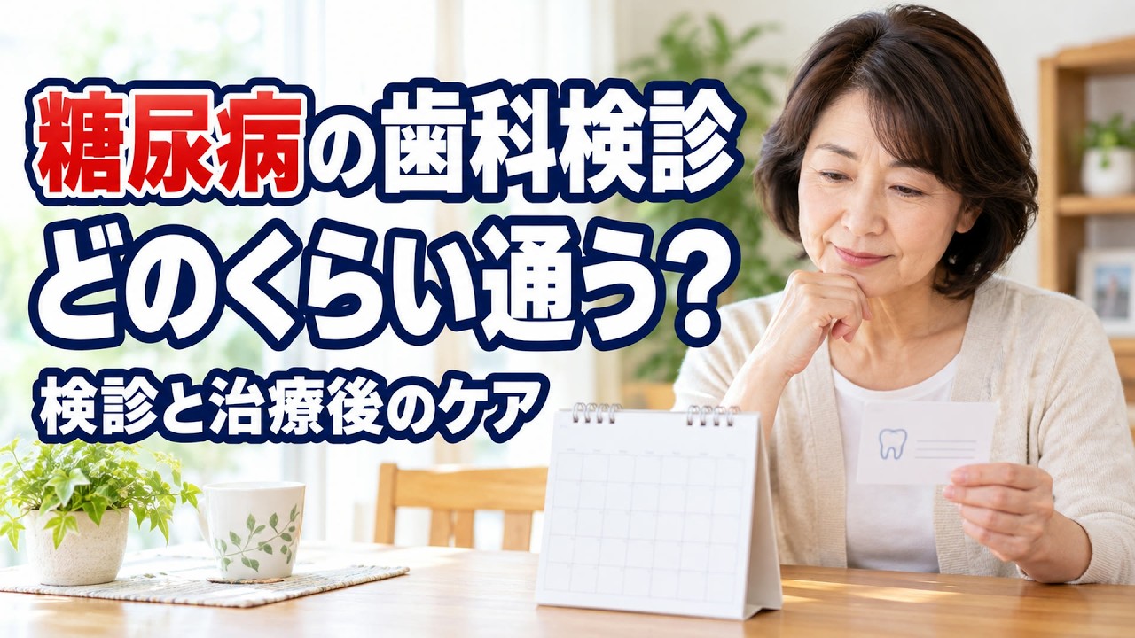 糖尿病の歯科検診と通院の目安