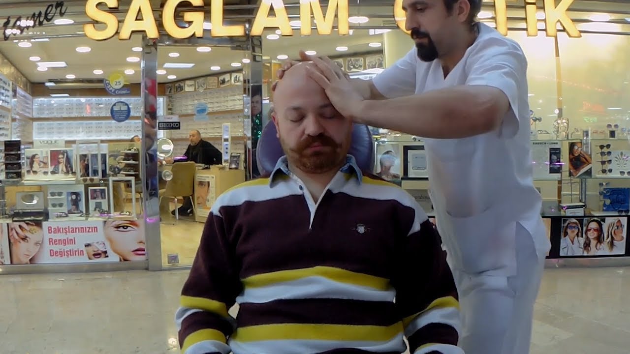 HEAD & SHOULDER CHAIR MASSAGE TECHNIQUES (No Talking Asmr 2019) YouTube