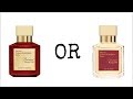 MFK Baccarat Rouge Extrait de Parfum VS. Baccarat Rouge 540 Eau de Parfum