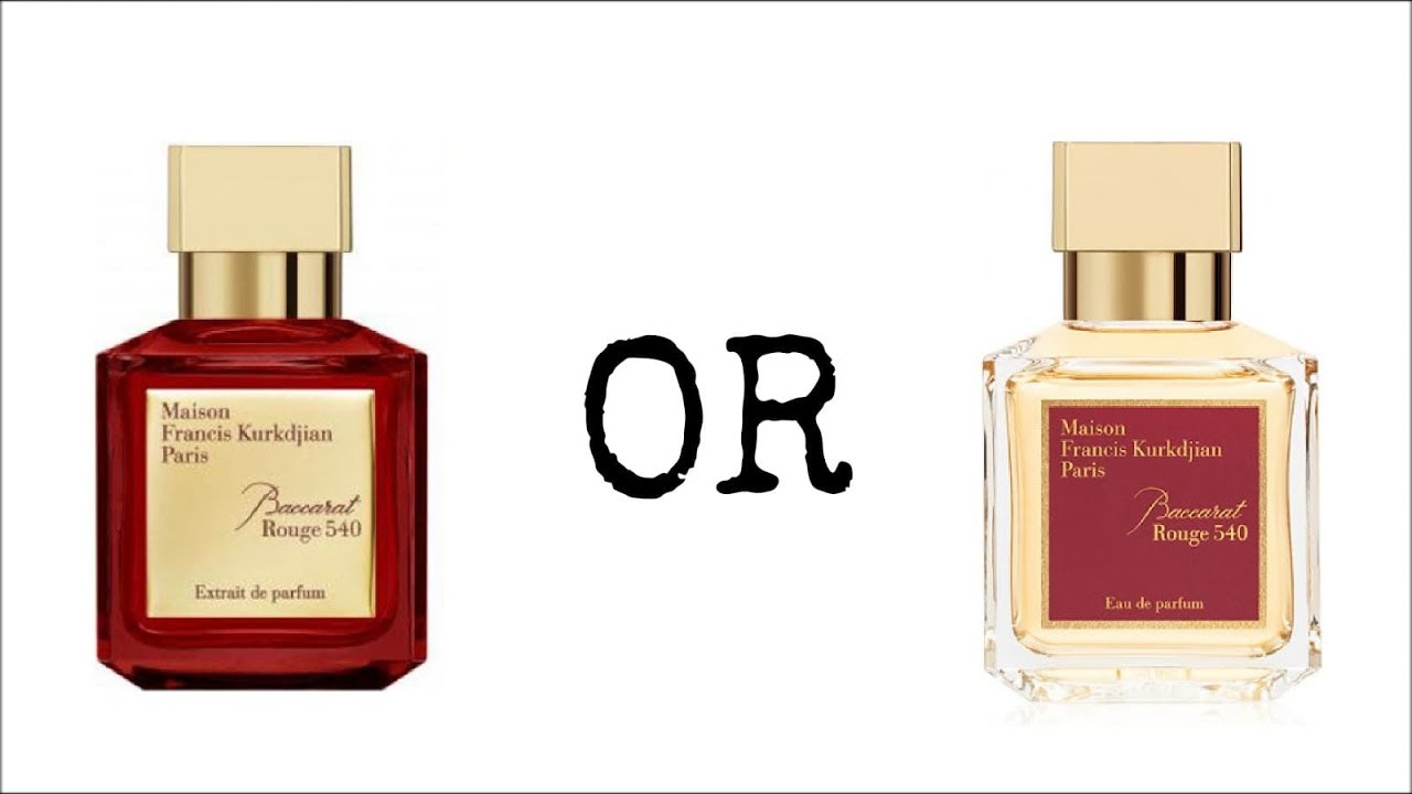 parfum versus eau de parfum