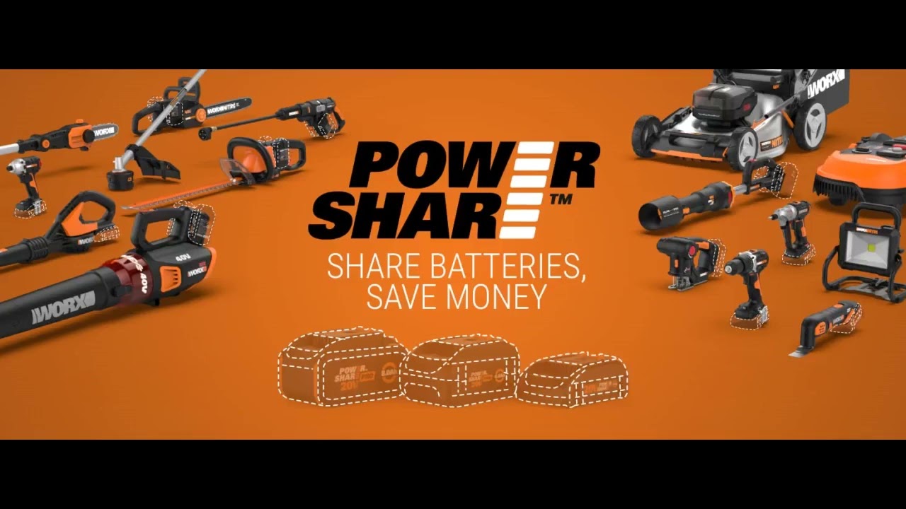 Worx WG183 40V 13" Cordless String Trimmer (Batteries & Charger