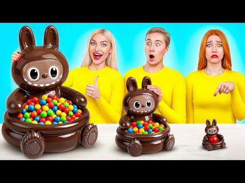 Big, Medium and Small Plate Challenge | Awesome Hacks and Recipes by Multi DO Joy