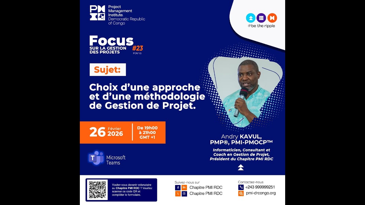 Focus #23: Choix d'une approche et d'une méthodologie de gestion de projet avec le coach Andry KAVUL