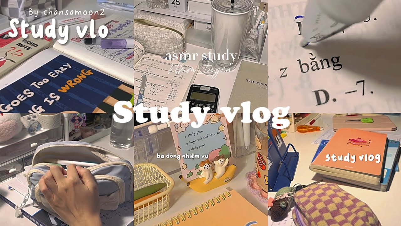 Study vlog| Tổng hợp những video học bài chill và động lực🌕#study #viral - YouTube