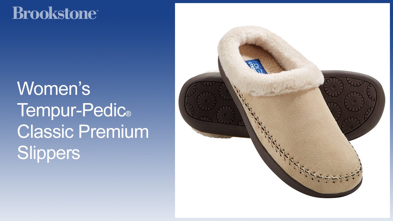 brookstone slippers tempur pedic