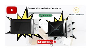 Cecotec Microondas ProClean 2010. 700 W de Potencia, 20L de Capacidad, Tecnología 3DWave, 6 niveles!