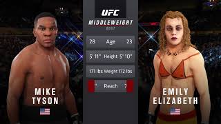 UFC 4 | Mike Tyson vs. Emily Elizabeth (HOT MODEL) | EA Sports UFC 4