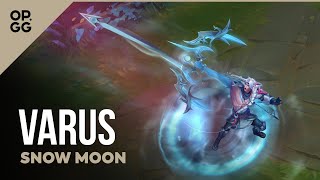 Snow Moon Varus – OP.GG Skin Review – League of Legends