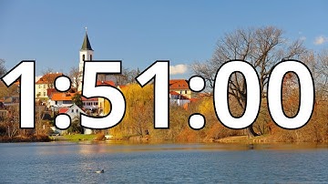 1 Hour 51 Minutes Countdown Timer With Alarm Sound At the End (Simple Beep)