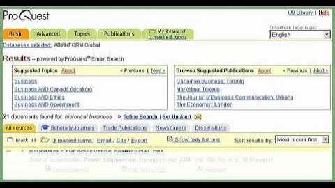 Cite articles from a database