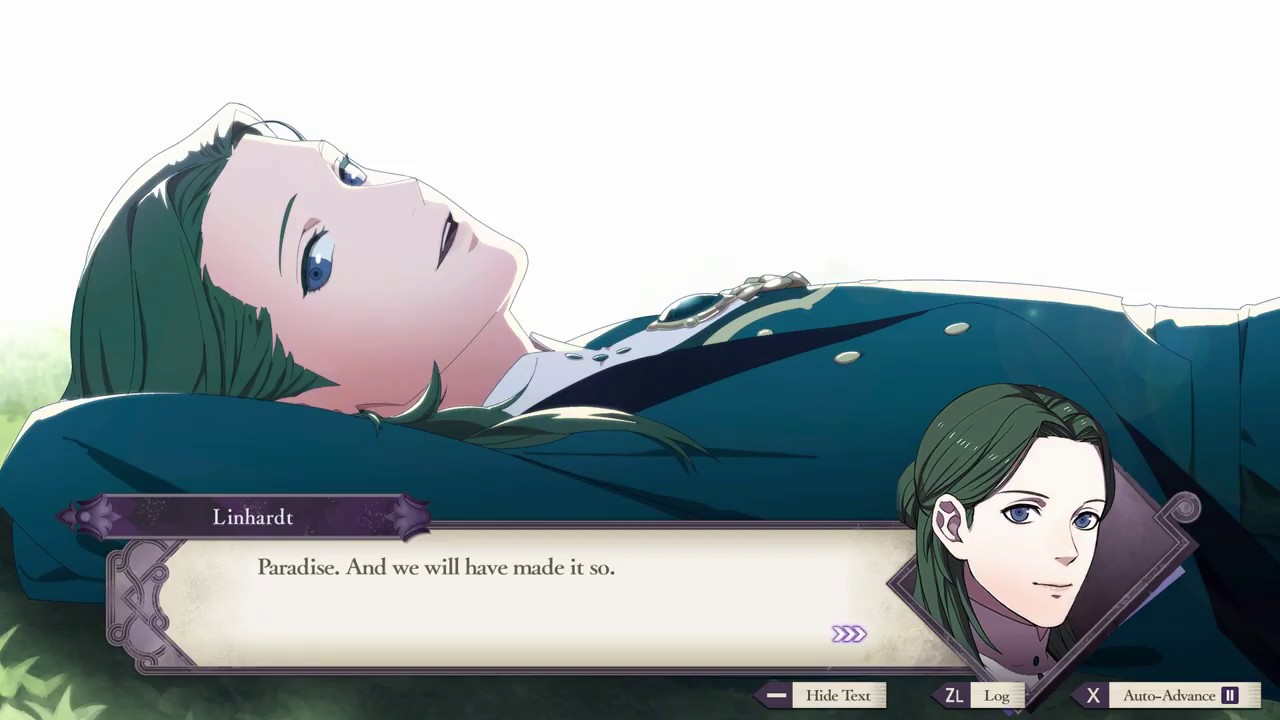 Fire Emblem Three Houses Byleth and Lindhardt (Support S Cutscene