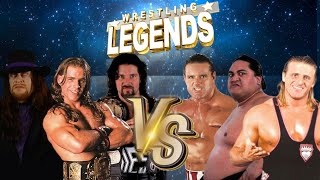 Red Rooster & Bugsyboys Wrestling Legends Mod Matches Taker/HBK/Diesel vs Camp Cornette