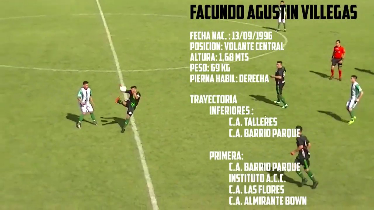 FACUNDO VILLEGAS - FUTBOLISTA - VOLANTE CENTRAL