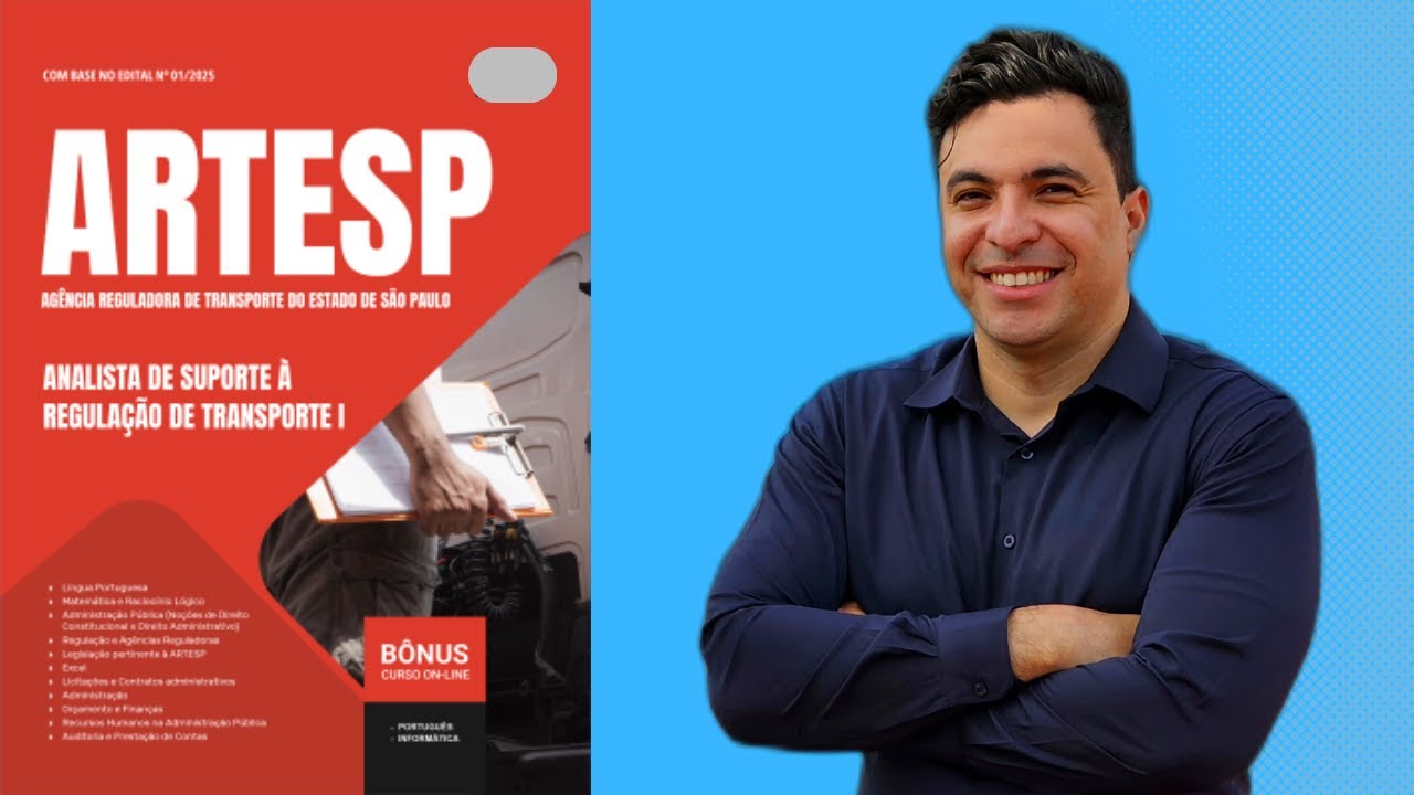 Apostila Concurso ARTESP 2025 - Analista de Suporte à Regulação de Transporte I