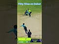 Young Star Hits Fifty on Debut 🔥 | What a Start!” #cricket #cricketlover #lovecricket #psl11