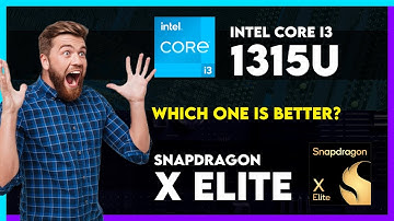 Intel Core i3 1315U vs Snapdragon X Elite (X1E-84-100) Comparison