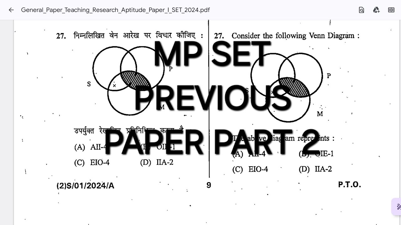 MP SET General paper teaching and research aptitude #mpset #mppsc #ugcnet part 2