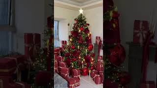 Decorate a Red Christmas Tree #decor #decoration #christmastree #christmas #xmas #christmasdecor