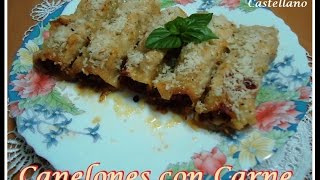 Canelones con Carne receta facil