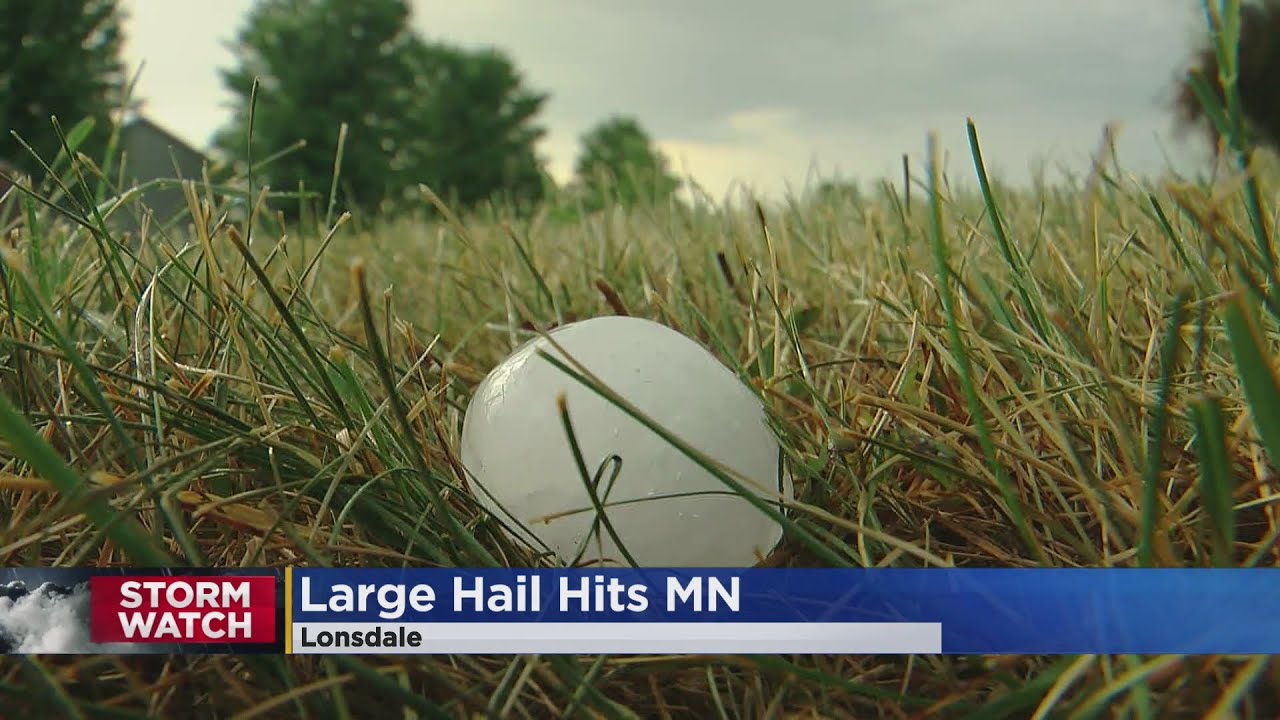 Huge Hail Chunks Fall On Southeastern Minnesota