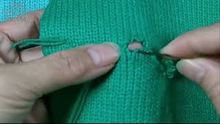 : Learn How to Repair a Knitted Sweater With 4 Broken Threads