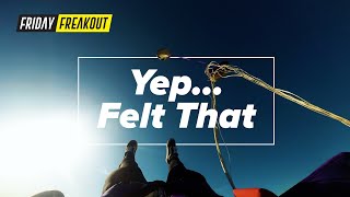 Friday Freakout: Skydiver Slammed By Painful Premature Parachute Opening